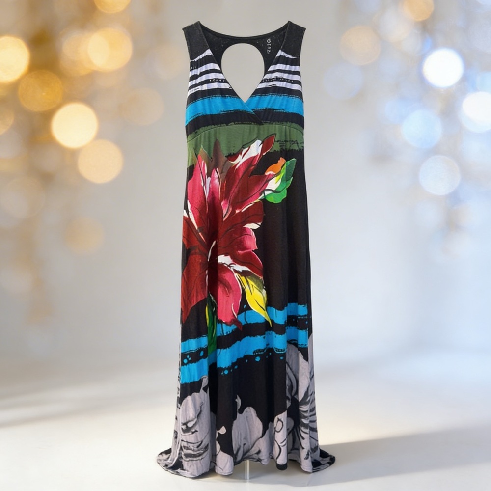 Desigual Vibrant Floral Maxi Dress